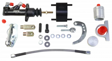 LF Series Hydraulic Clutch Master Kit | 1967-1970 Mustang/Cougar | Silver Billet Reservoir